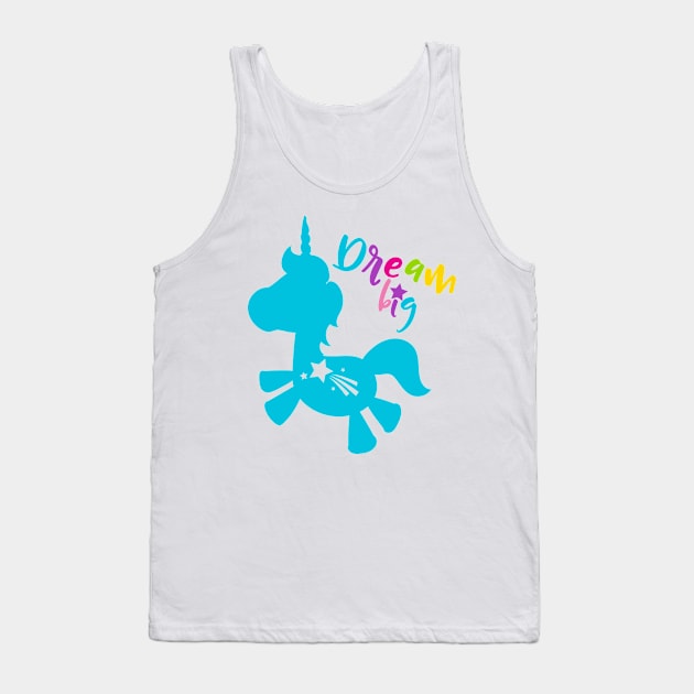 Dream Big Little Unicorn Tank Top by ameristar